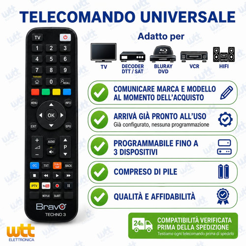 Telecomando compatibile con - telecomando,